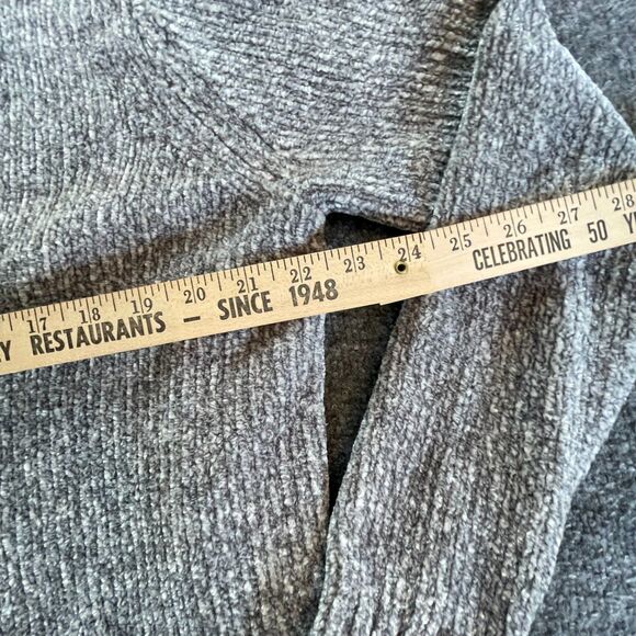 Orvis Chenille V-Neck Sweater Mens Gray  Extra Large Textured Pullover Fall XL - Picture 4 of 8